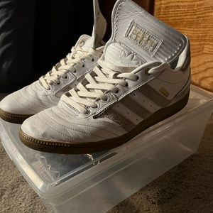 Adidas Busenitz, white with gum bottom…great condition